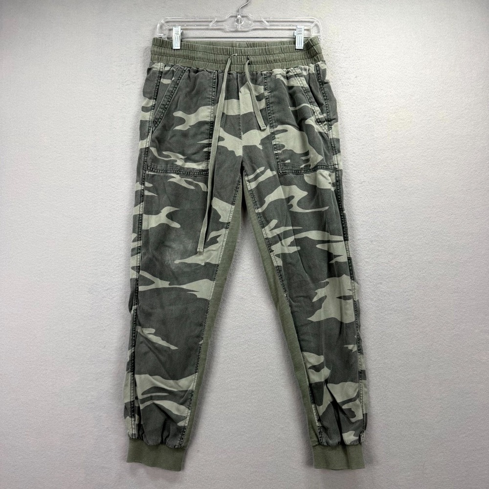 Splendid Lounge Jogger Pants Womens S Fits 29x25*‎ Green Army Camo Sweatpants
